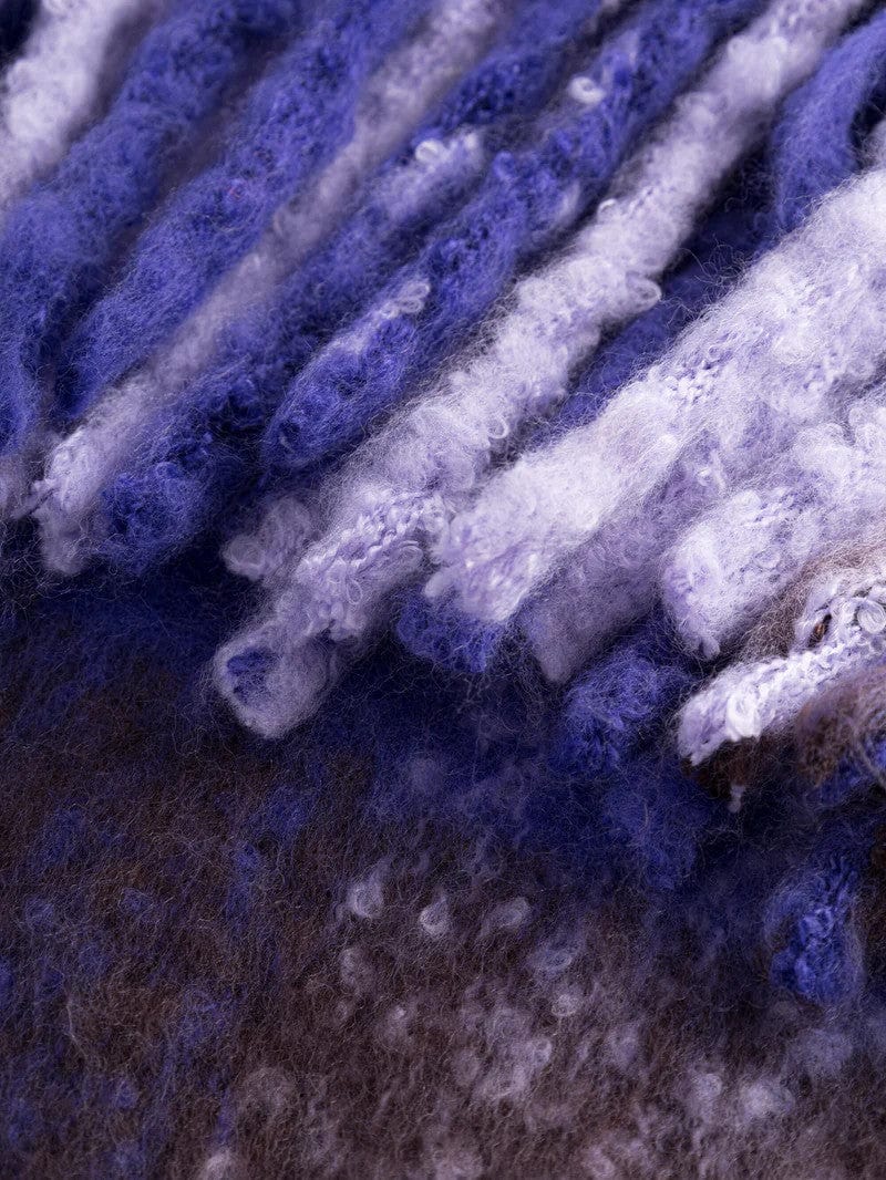 Checked Scarf Purple