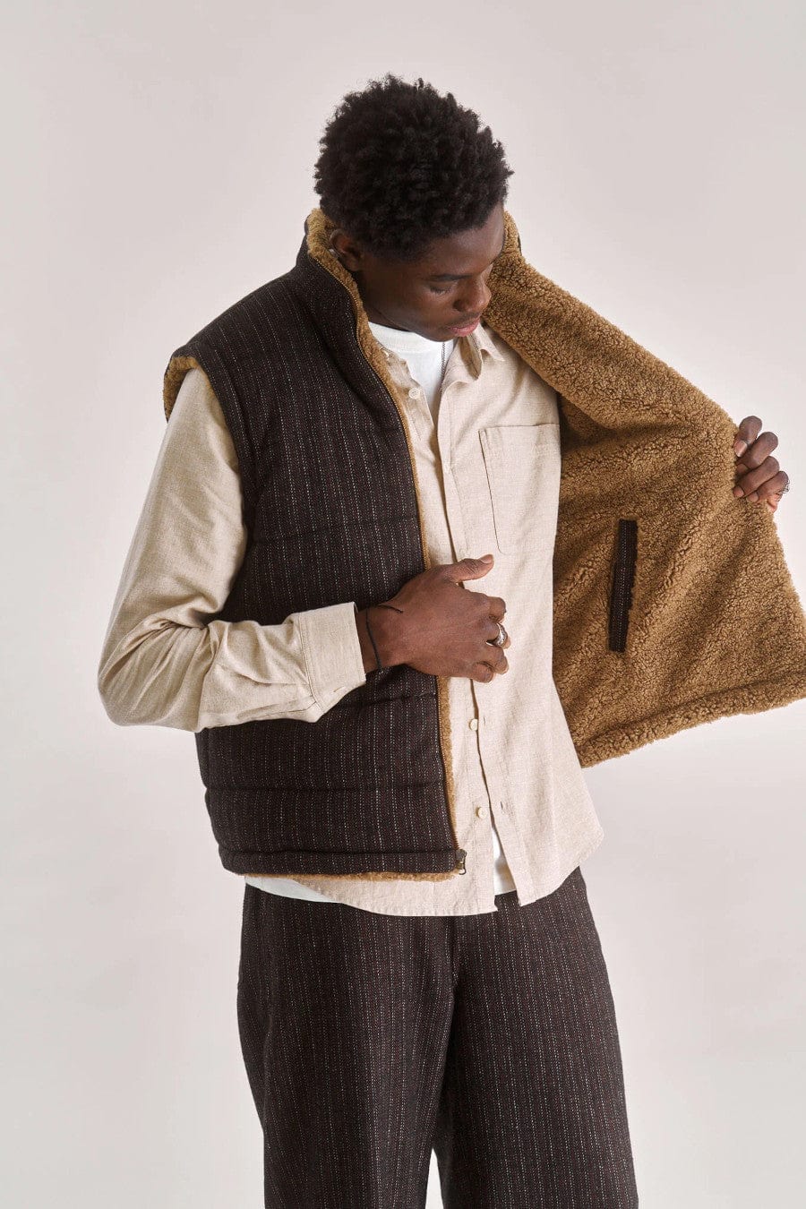 Chris Reversible Gilet Mink