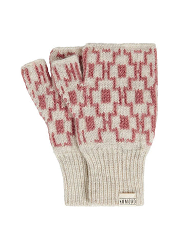 Pink Abstract Gloves