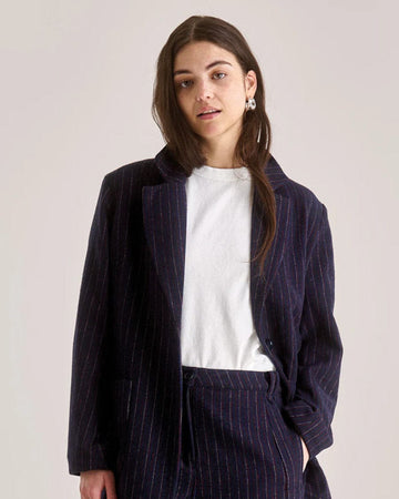 Ophelia Jacket Navy Stripe