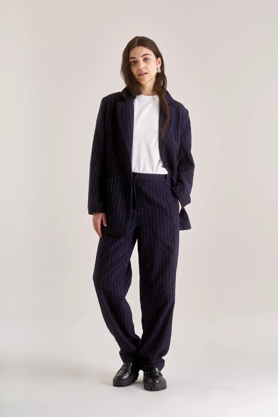 Ophelia Jacket Navy Stripe