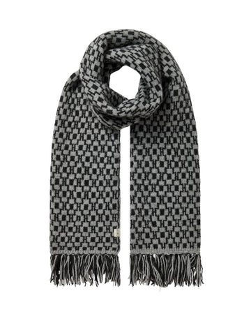 Grey Abstract Scarf