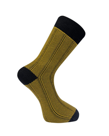 Herringbone Socks Mustard