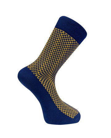 New Dots Socks Navy
