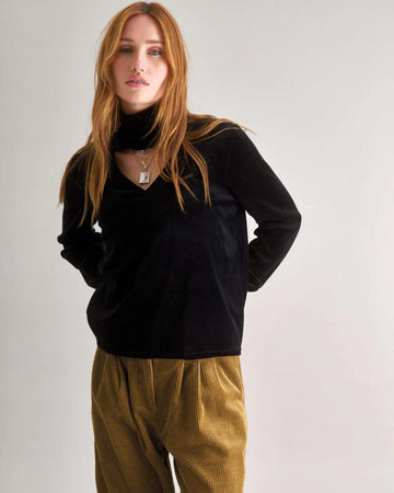 Alice Top Black Velvet