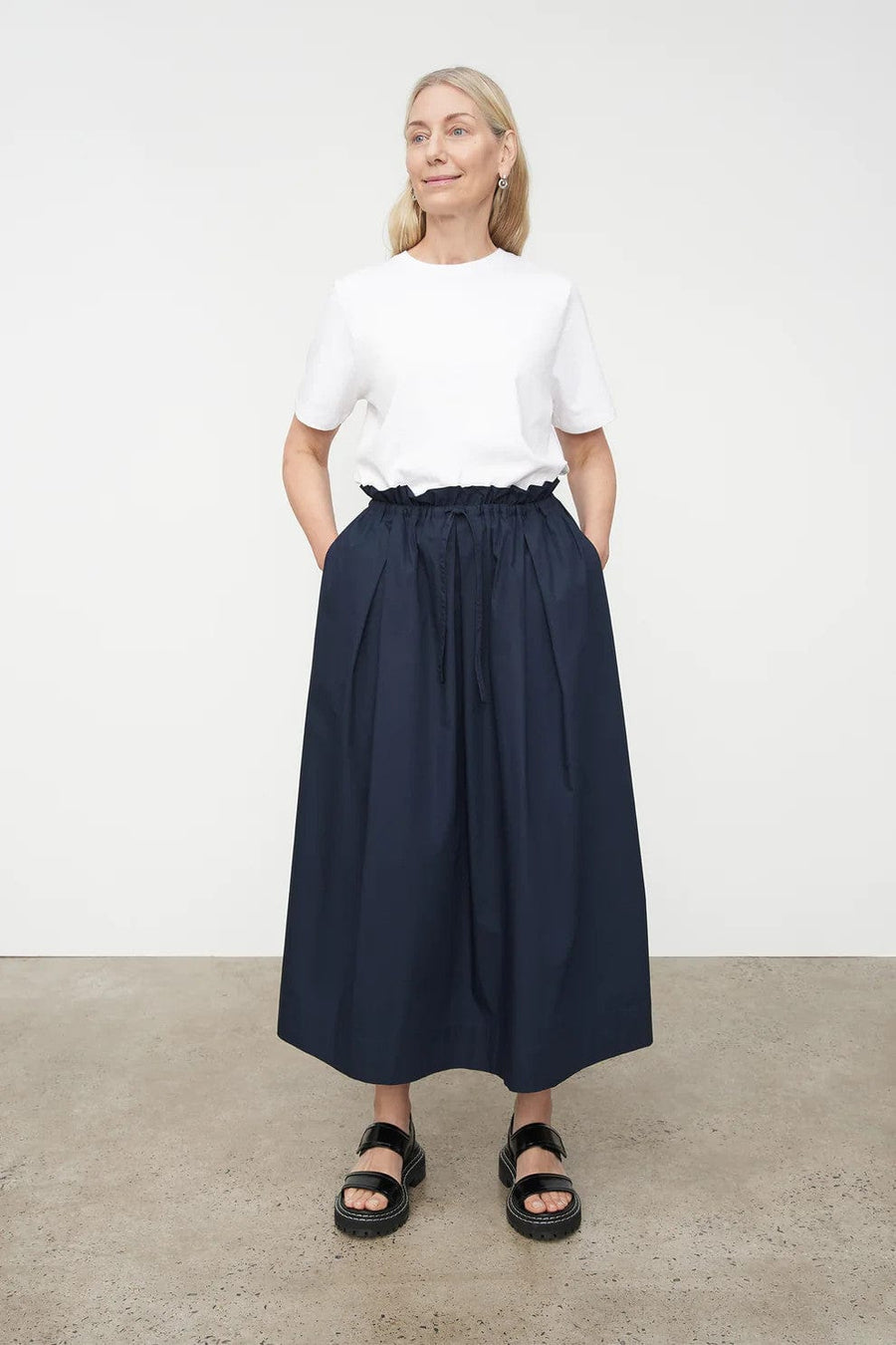 Long Stevie Skirt Navy