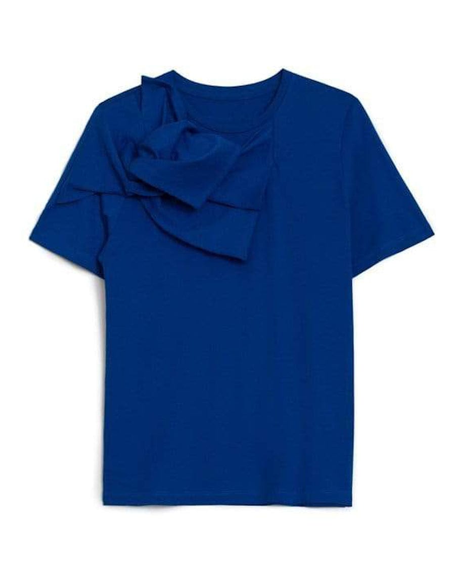 Electric Blue Knotted Tee