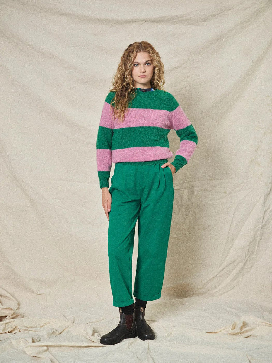 Brushed Stripe Jumper Pixie/Pink