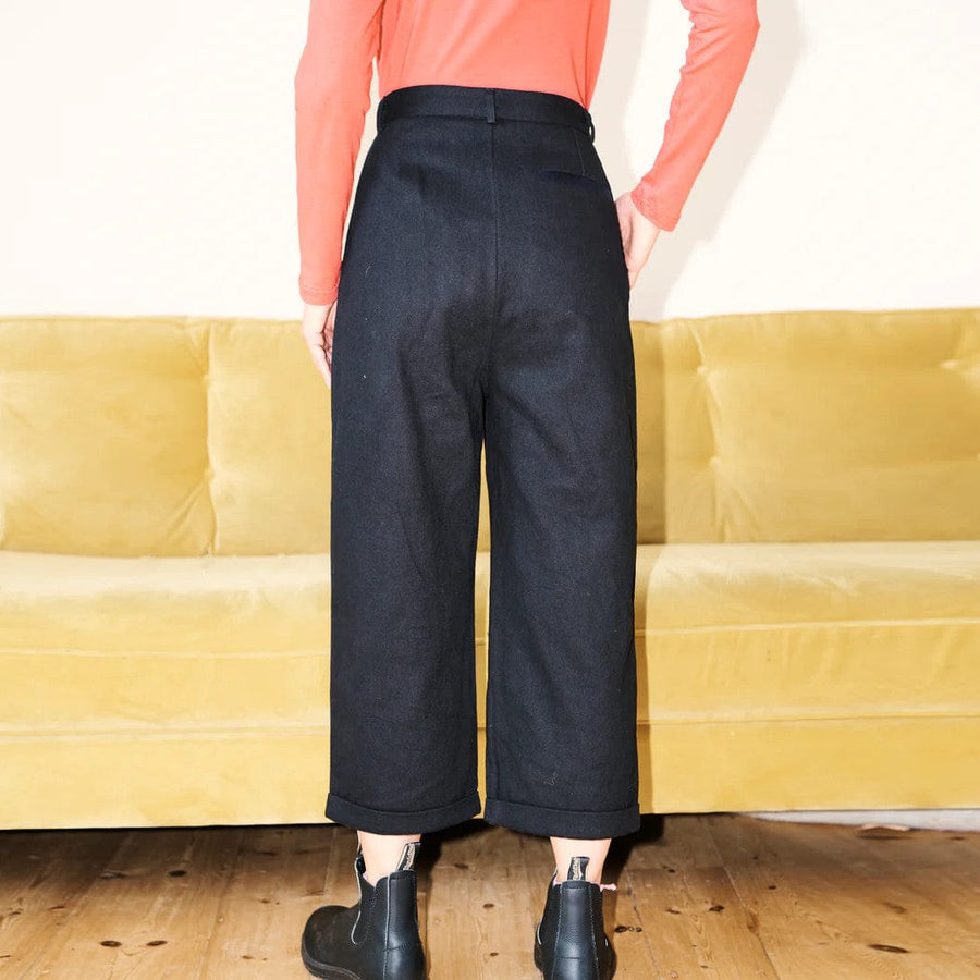 Pleat Wide Leg Trousers