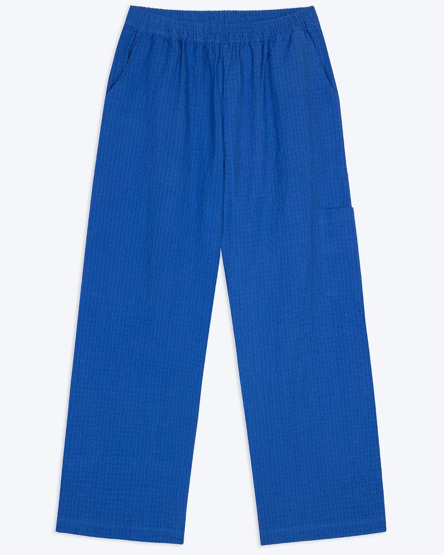 Seersucker Barrel Leg Trouser