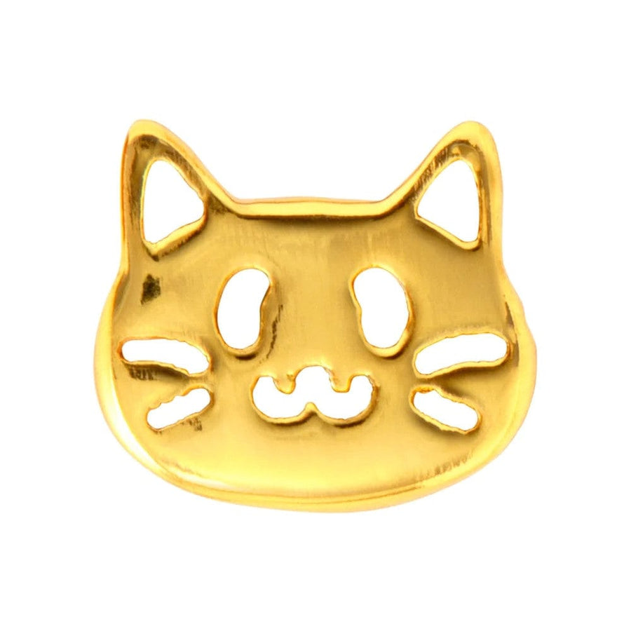 Kitty Single Stud Gold Plated