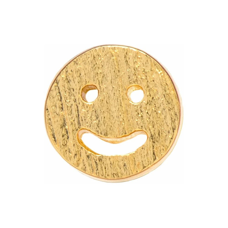 Smiley Single Stud Gold Plated