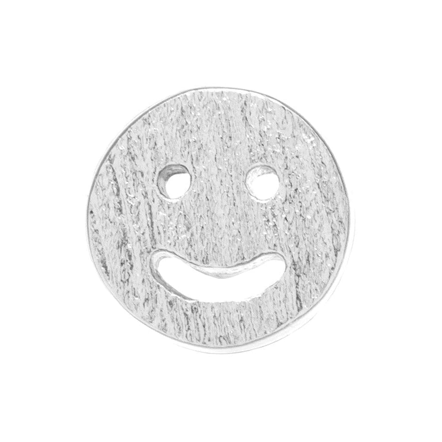 Smiley Single Stud Silver