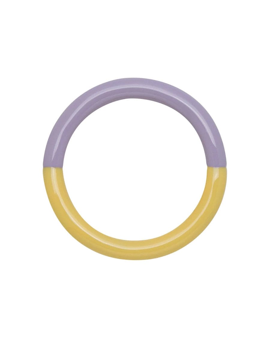 Double Enamel Ring Yellow / Lavender