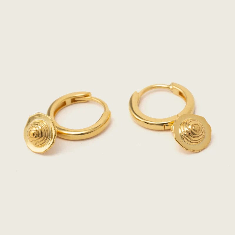 Planet Huggie Earrings Gold