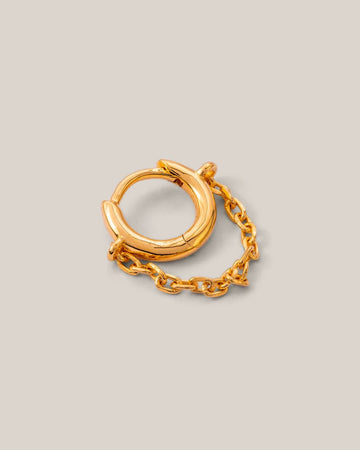 Single Minimal Chain Clicker Earring Gold