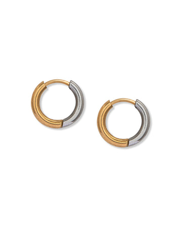 Mixed Metal Hoops