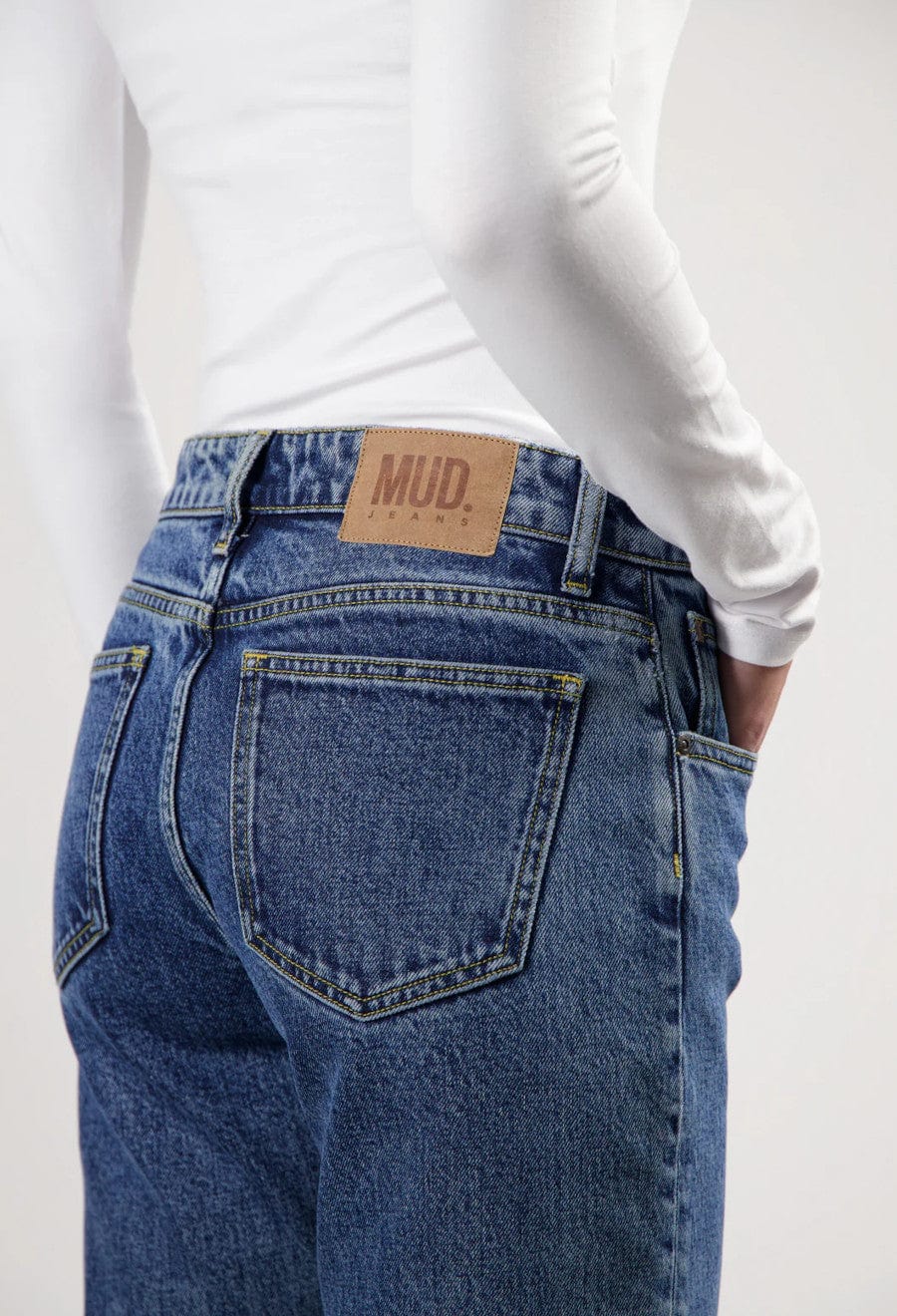 Carry Mid Straight Jeans Stone Vintage