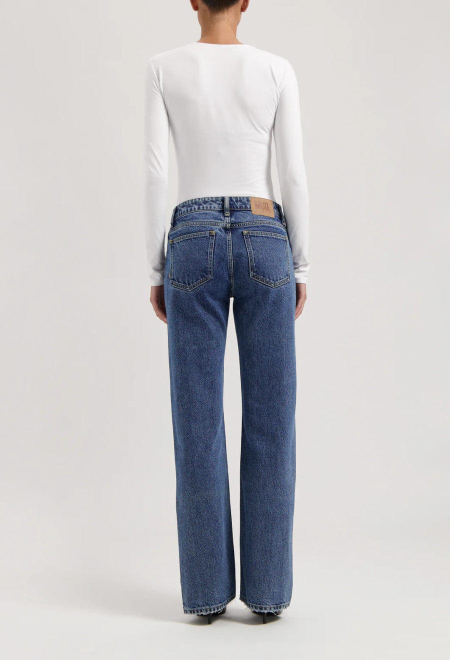 Carry Mid Straight Jeans Stone Vintage