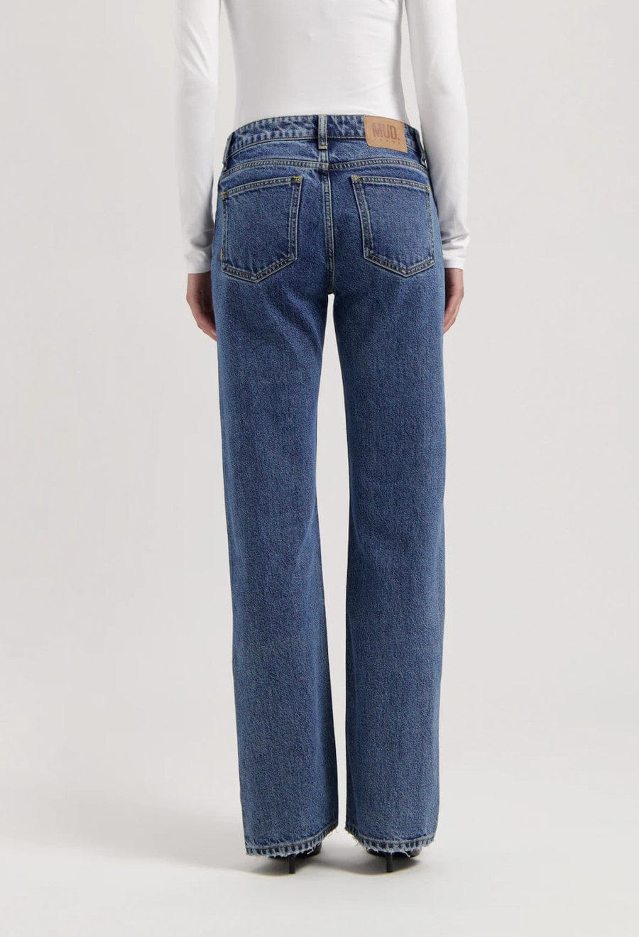 Carry Mid Straight Jeans Stone Vintage