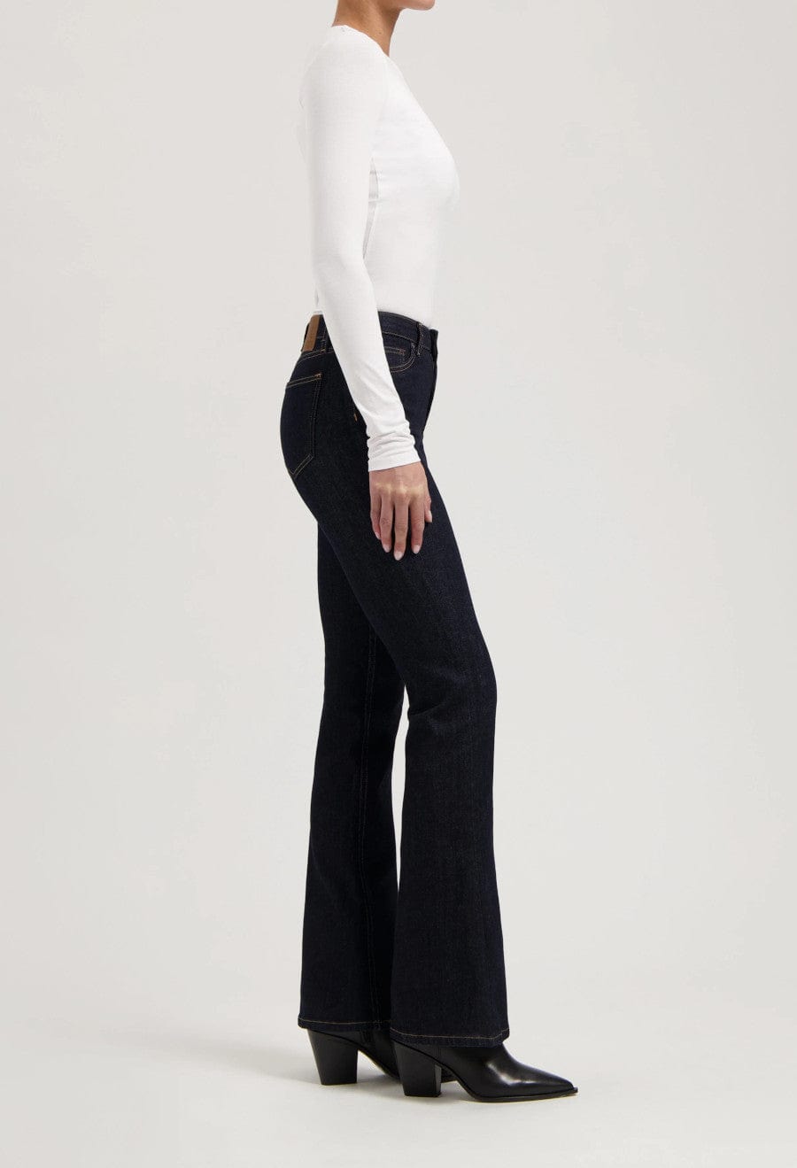 Isy High Flared Jeans Strong Blue