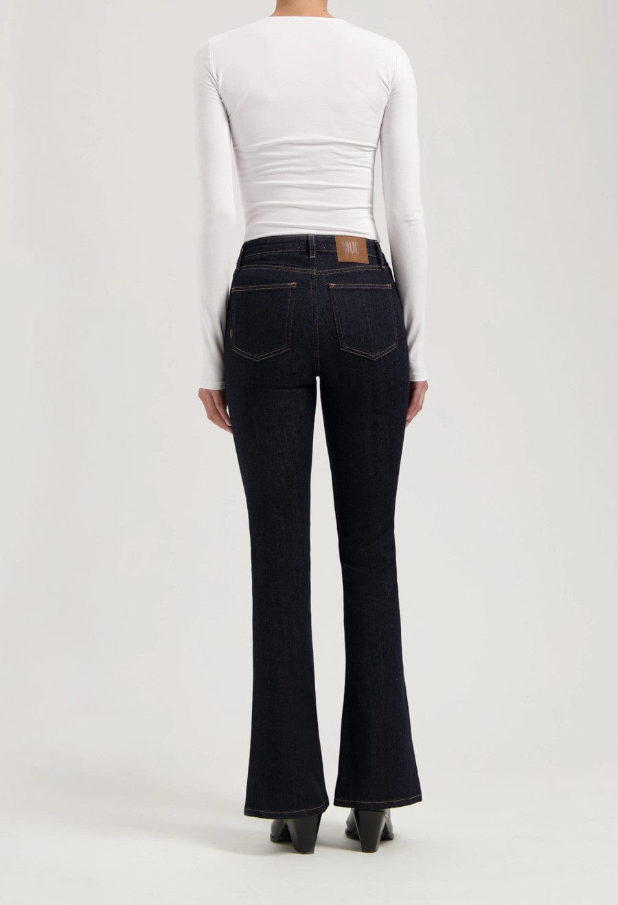 Isy High Flared Jeans Strong Blue