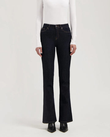 Isy High Flared Jeans Strong Blue