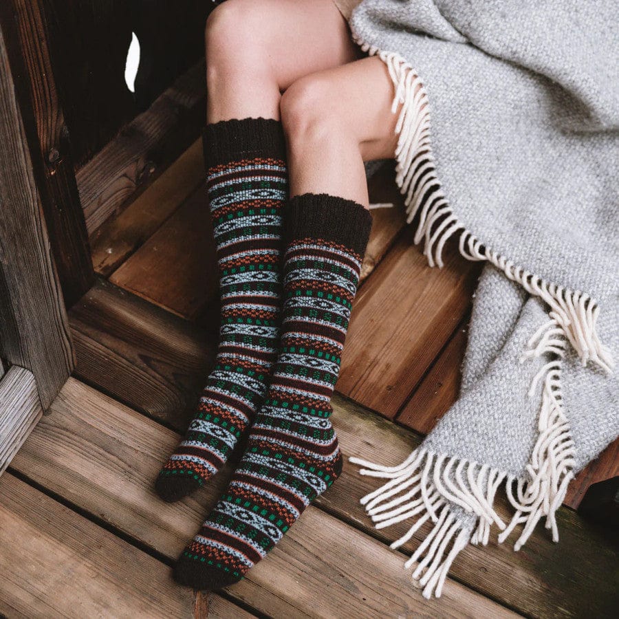 Arvid Knee High Socks Red