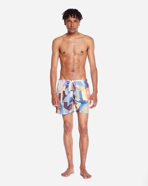 Abstract Swim Shorts
