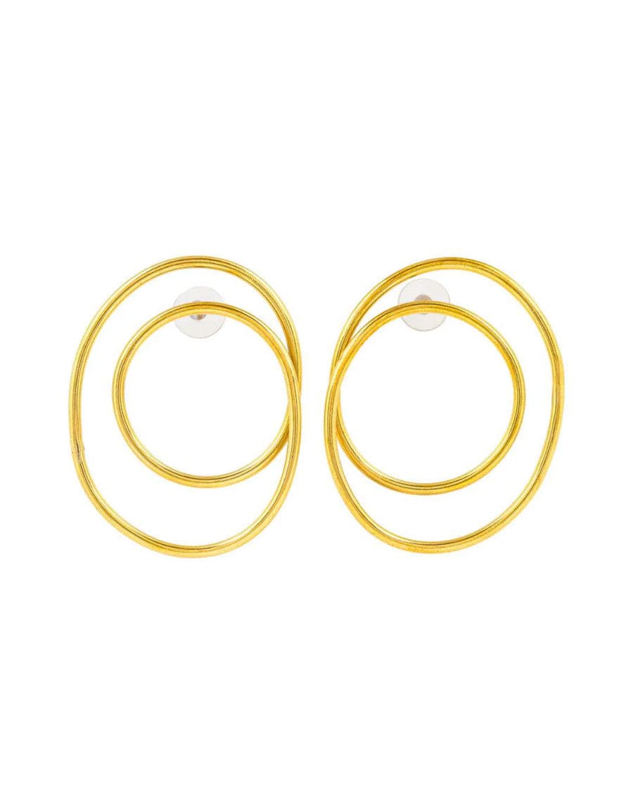 Dira Brass Earrings