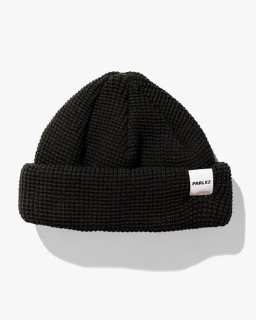Metior Waffle Beanie Black