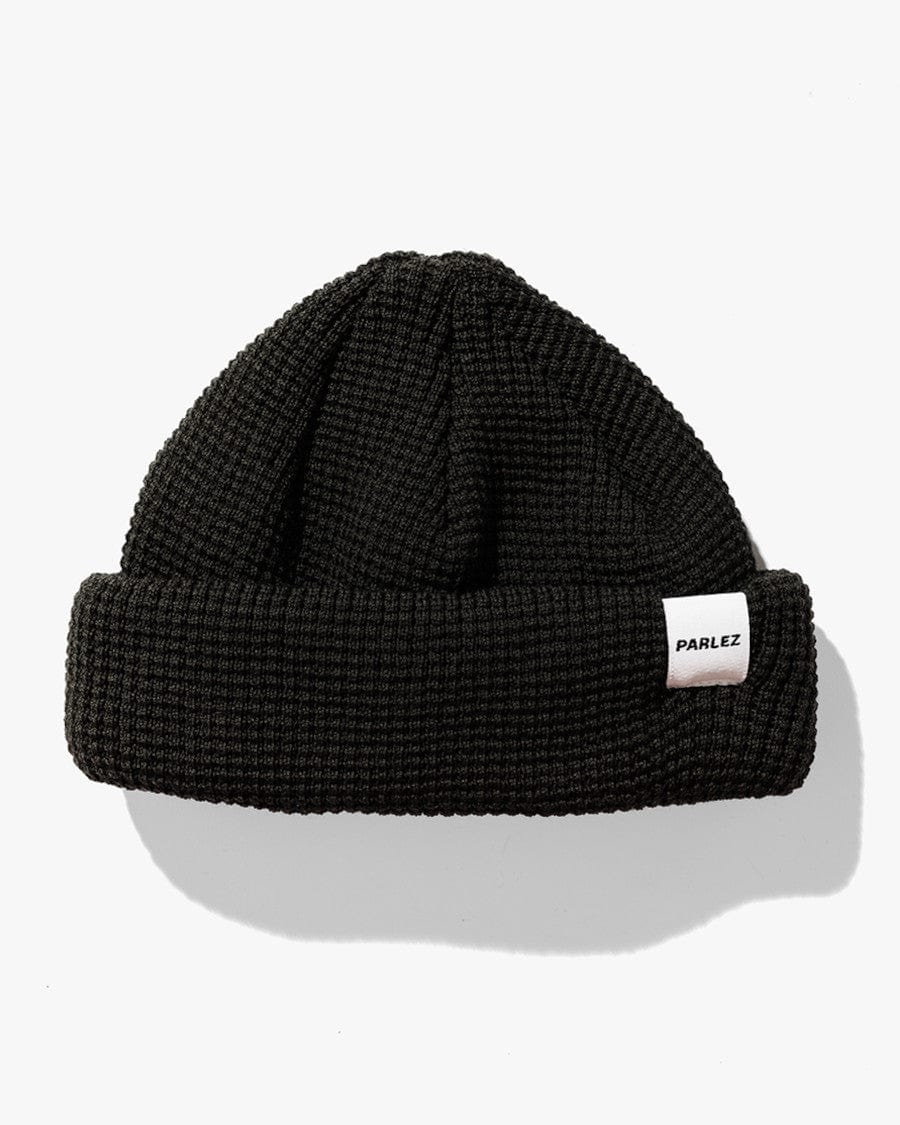 Metior Waffle Beanie Black