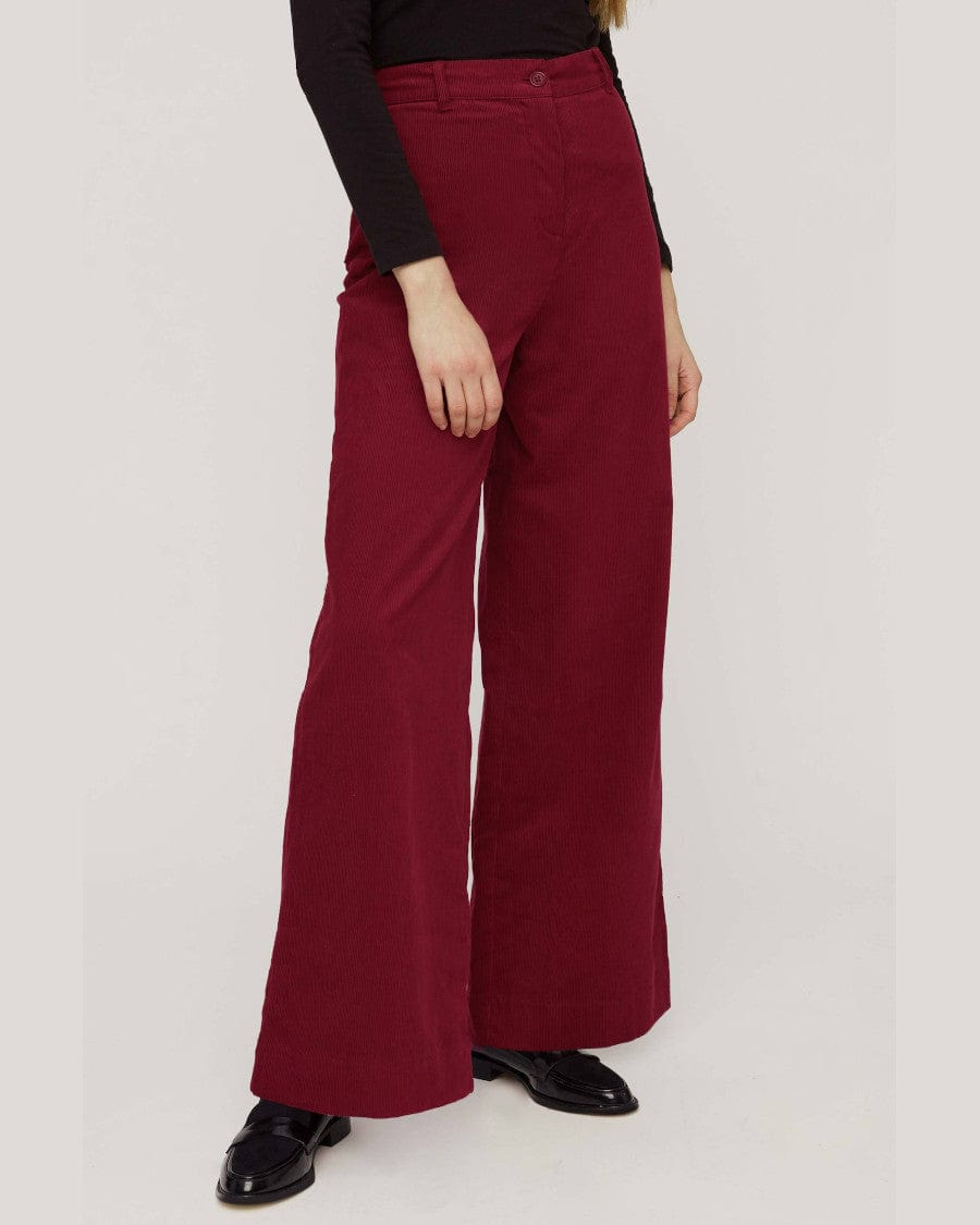 Red Noelle Cord Trousers