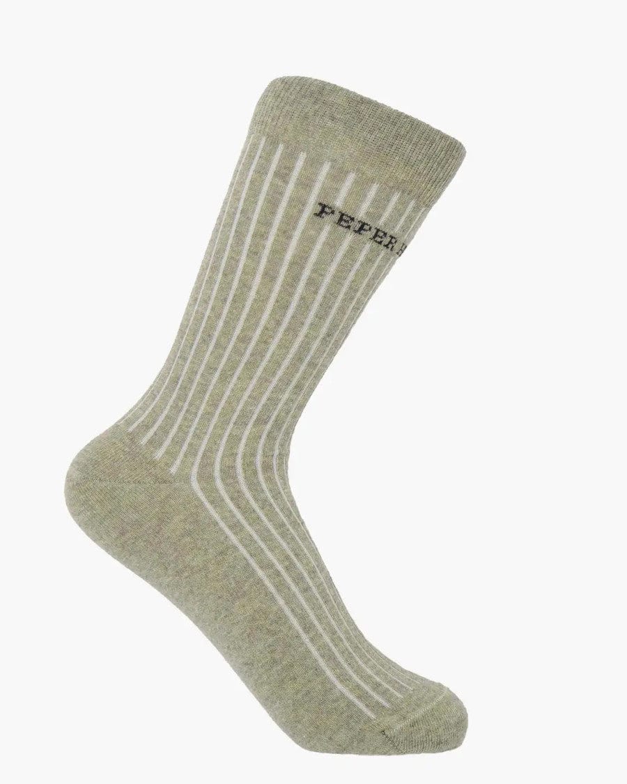 Ribbed Socks Beige