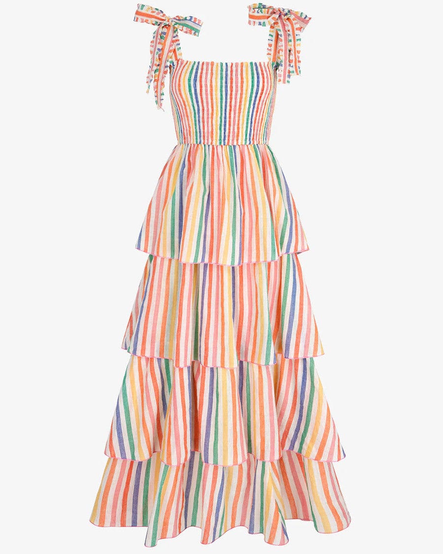 Zazie Dress Rainbow Stripe