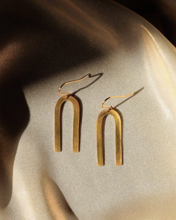 Iris Rainbow Earrings Brass