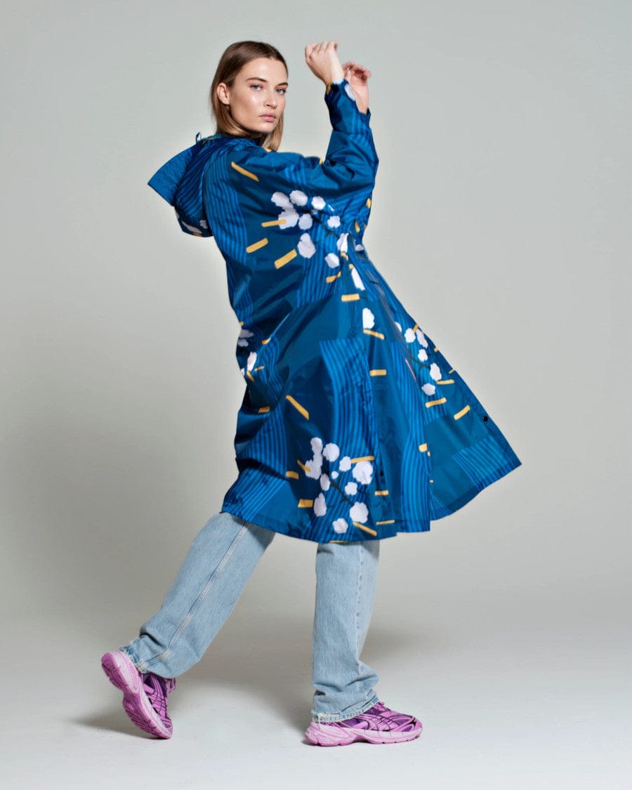 Japanese Blossom Rain Poncho
