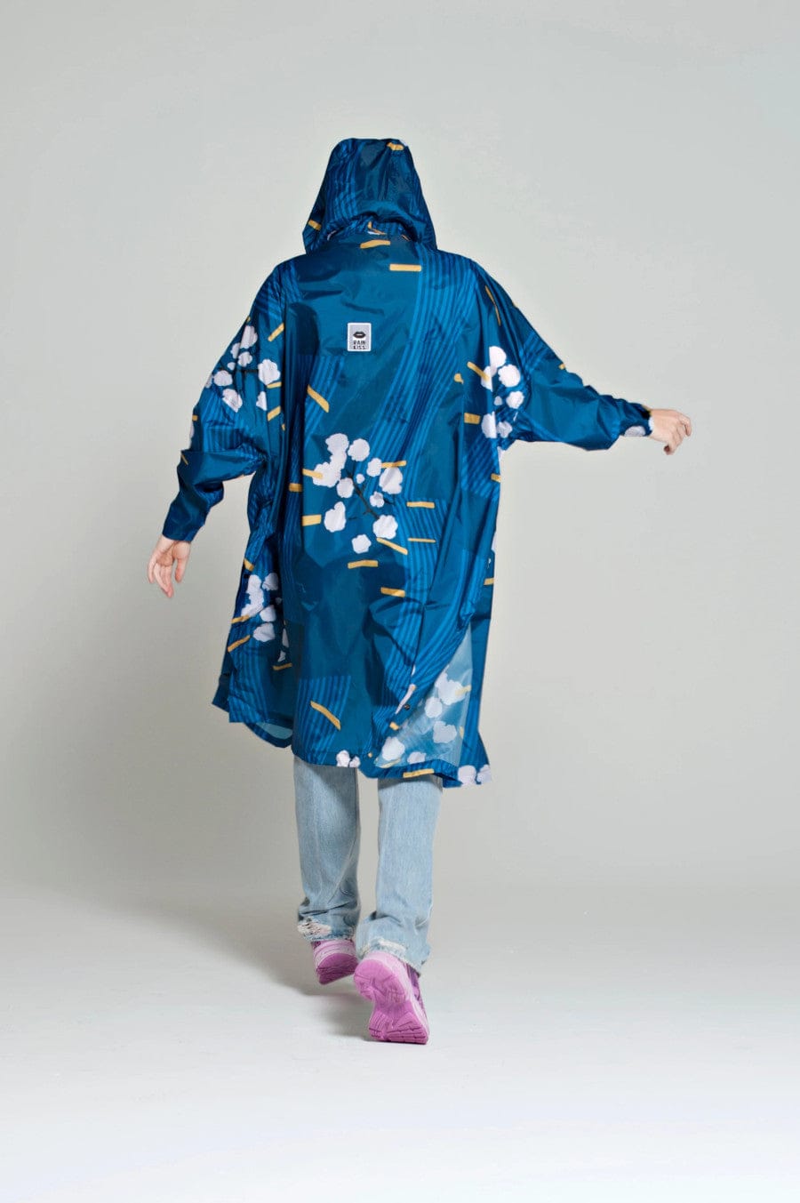 Japanese Blossom Rain Poncho