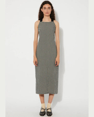 Oyster Dress Black Gingham