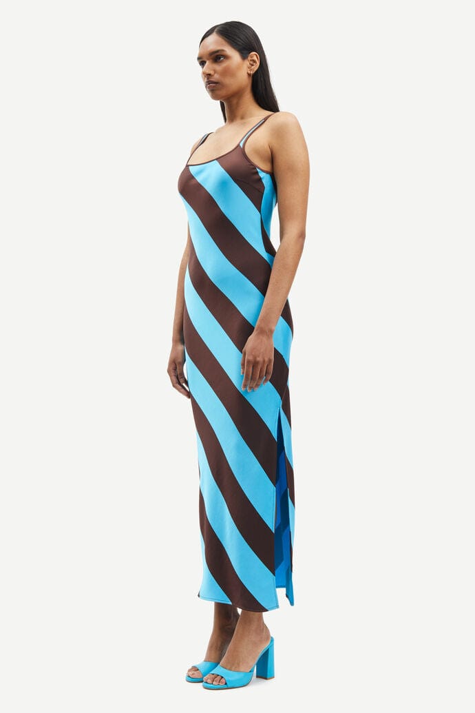 Sunna Dress Swim Cap Blue Stripe