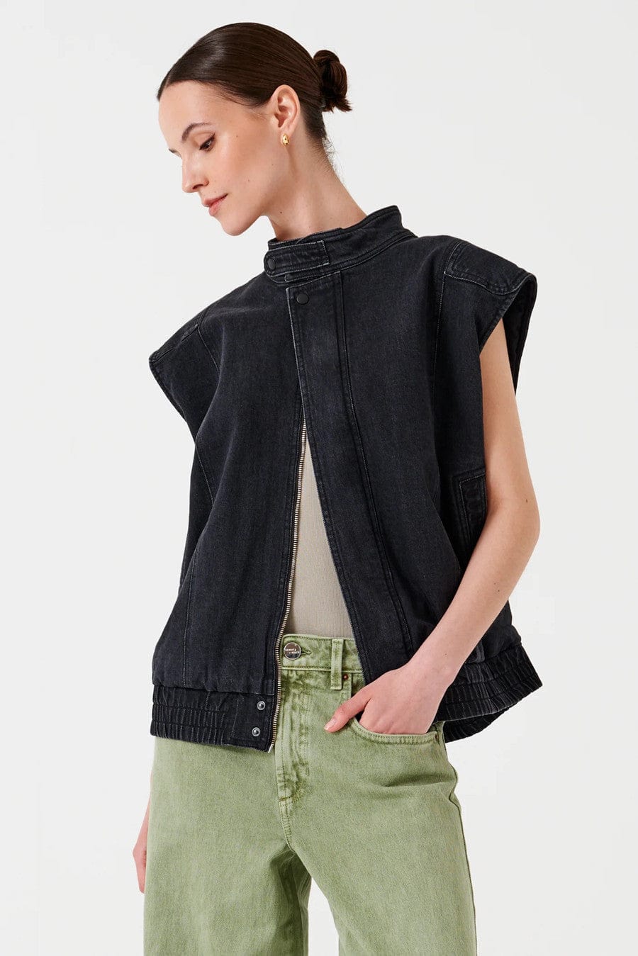 Sleeveless Oversized Juno Jacket