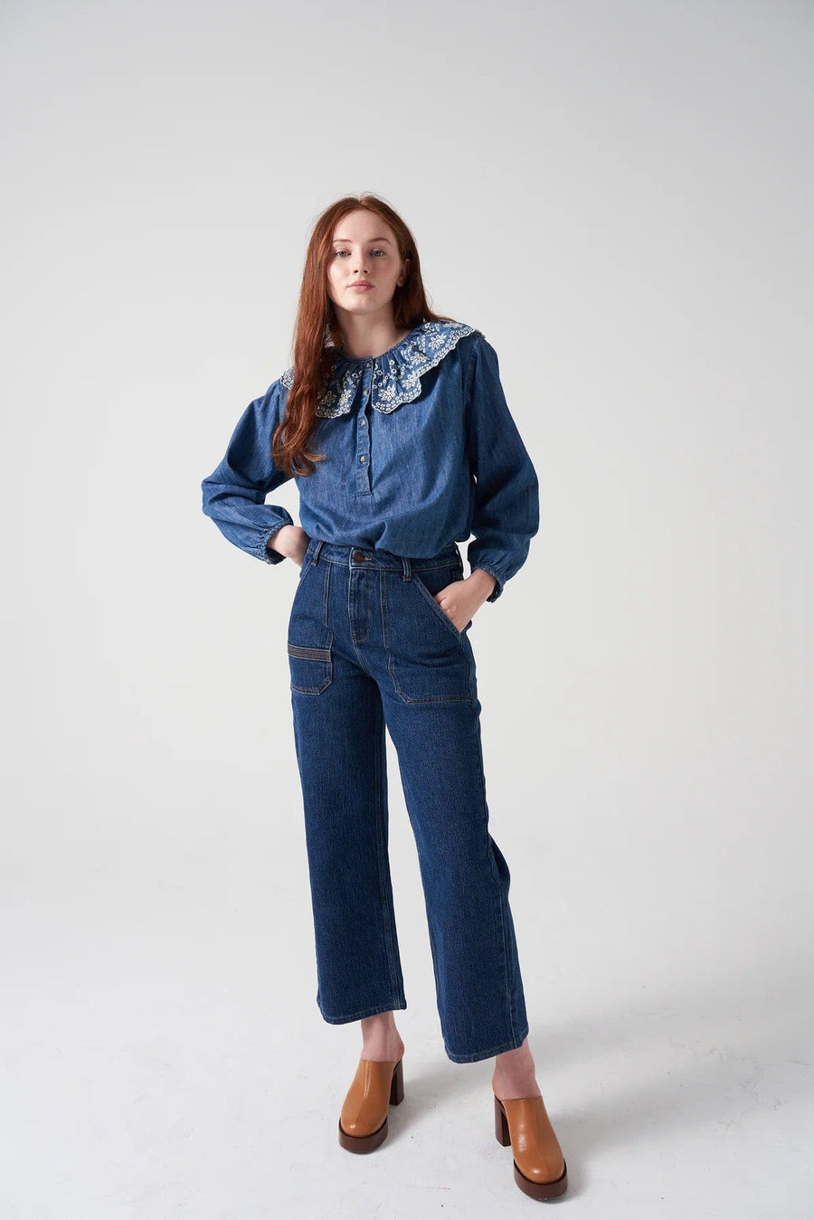 Elodie Cropped Jeans Americana