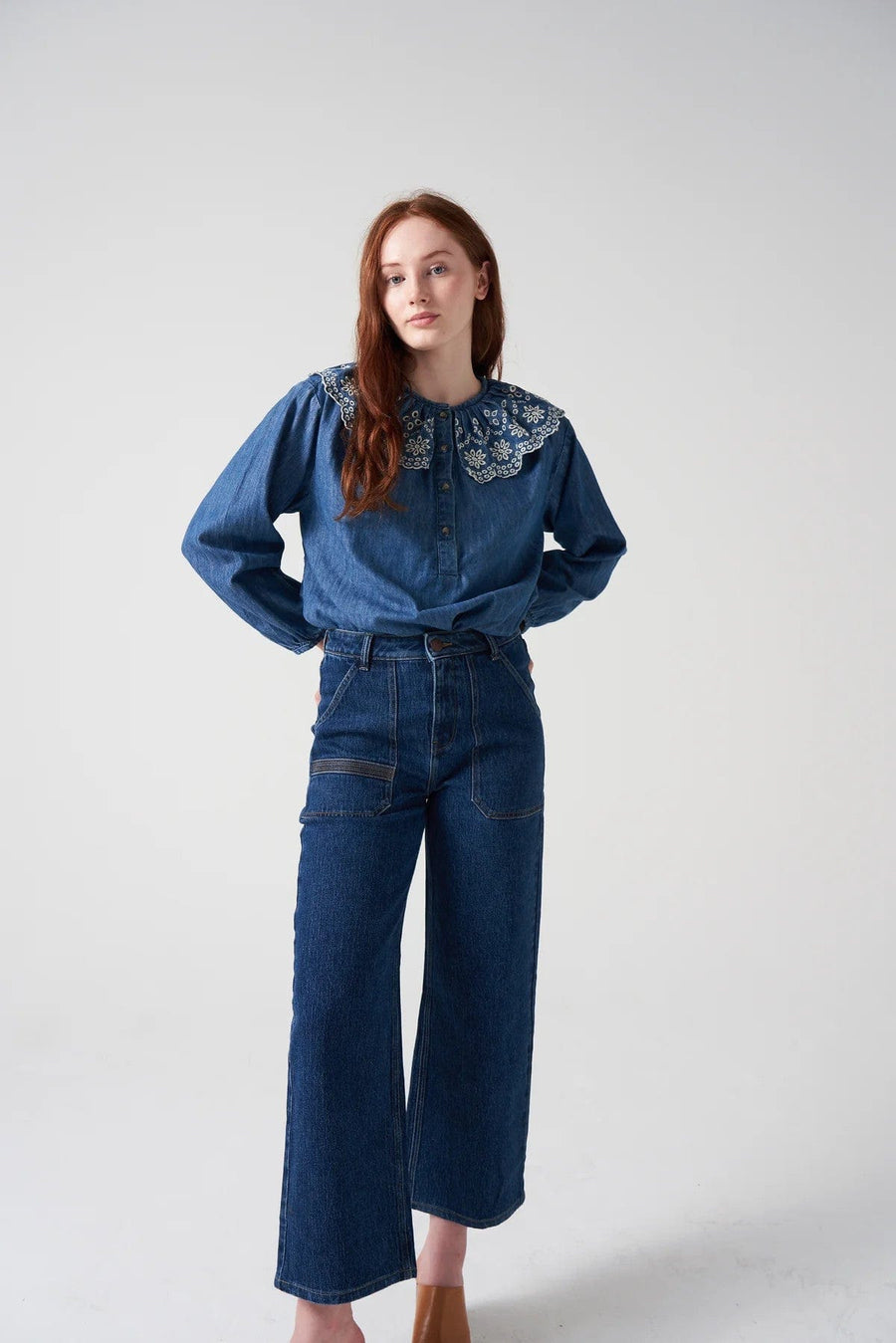 Elodie Cropped Jeans Americana