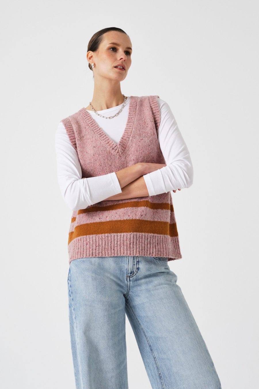 Cassidy Vest Dusty Pink