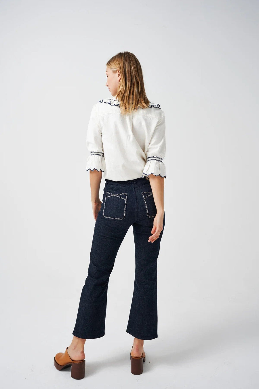 Daisy Shirt Ecru Denim