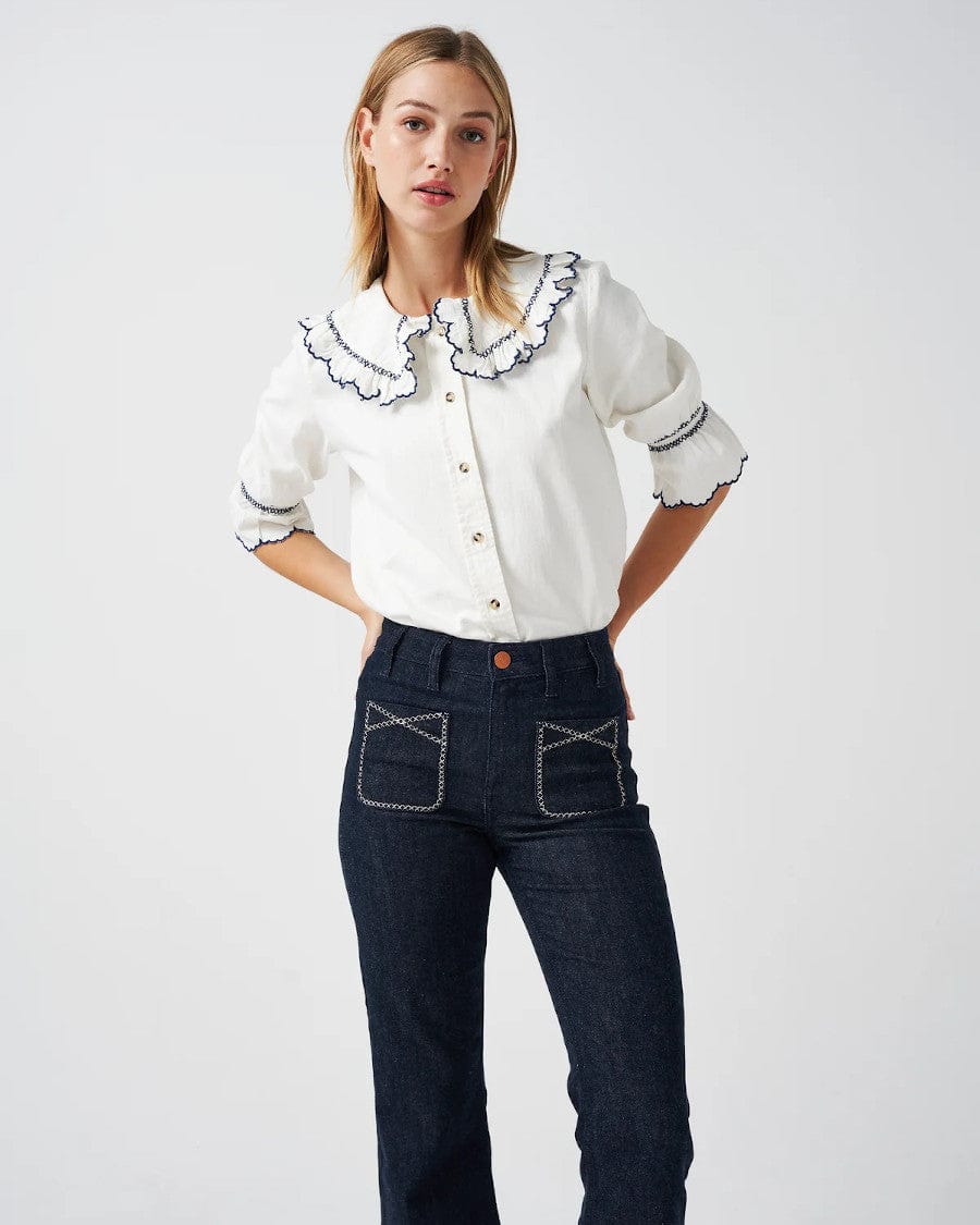Daisy Shirt Ecru Denim