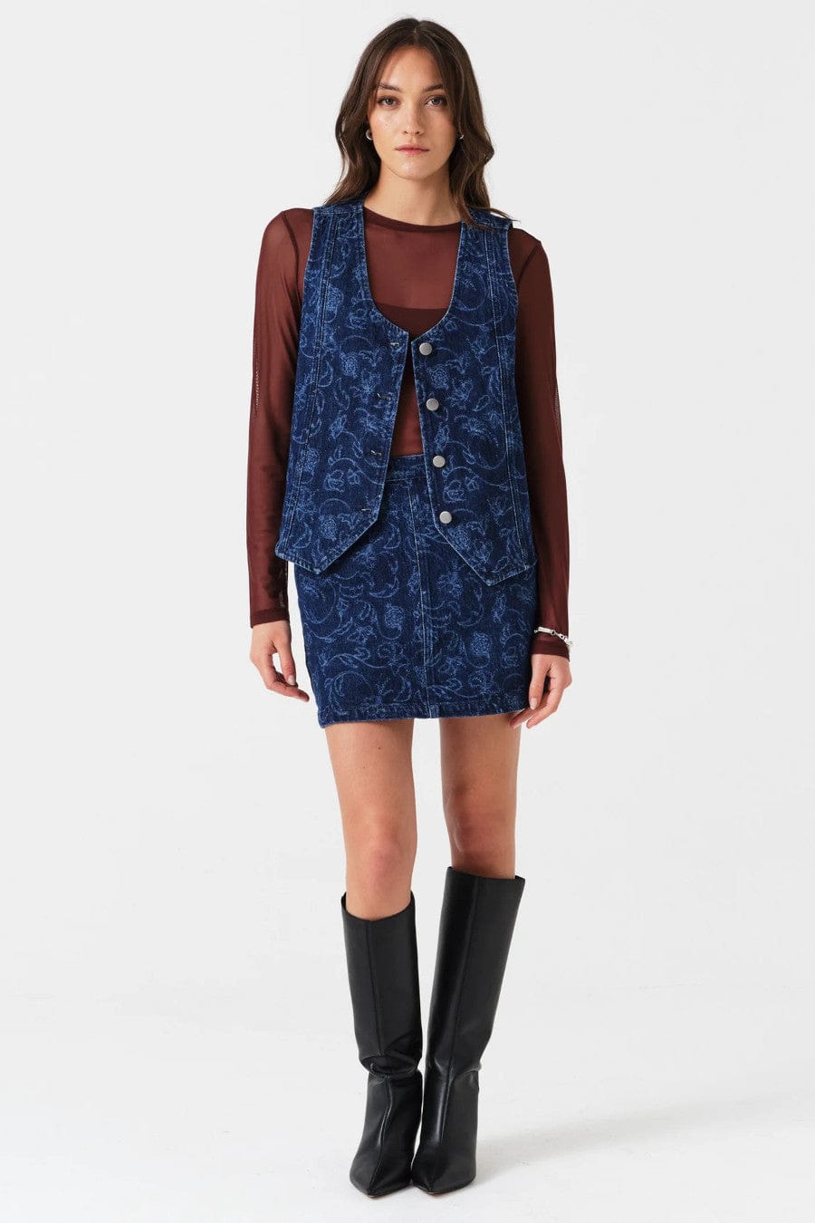 Margot Mini Skirt Baroque Nightfall