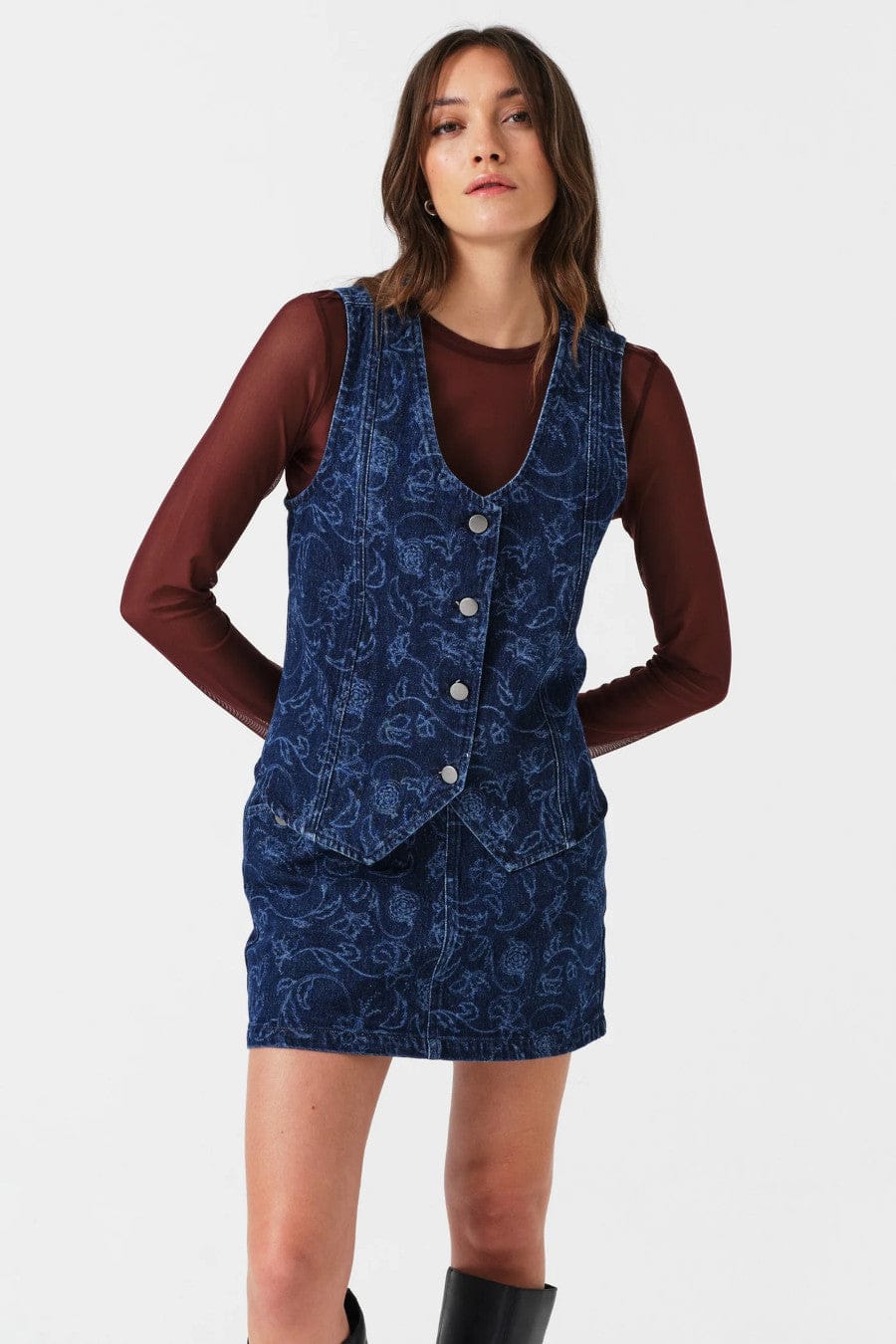 Margot Mini Skirt Baroque Nightfall