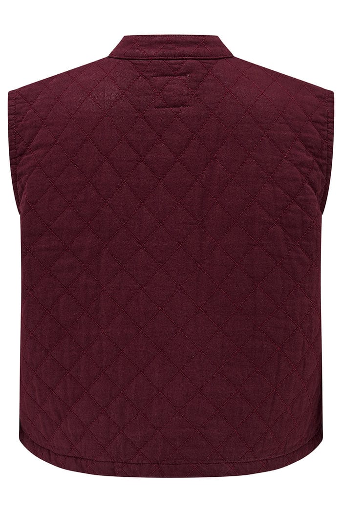 Quilted Pablo Vest Mulberry