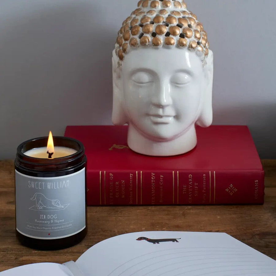 Zen Dog Candle